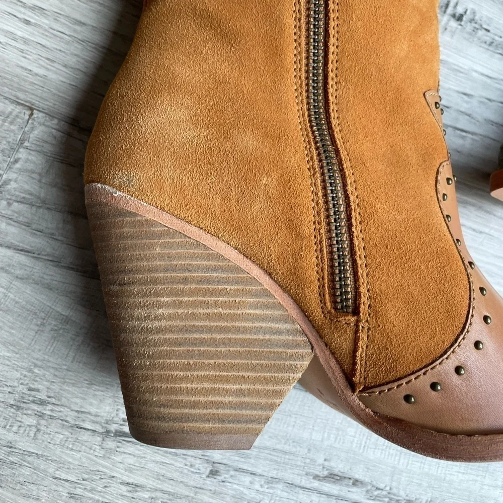 Spell Cognac Fringe Over-The-Knee Suede Boots